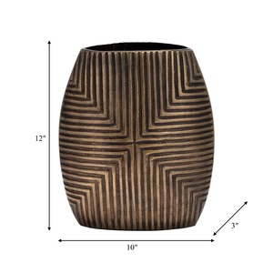Jarrón de Metal Transparente Contemporáneo para Mesa, Porta Flores Decorativo, Decoración de Bodas, Diseño Personalizado, Moderno, Elegante, Lujoso y Estilizado - Product Image 4