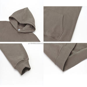 Sweats à capuche personnalisés pour hommes en coton lourd de qualité supérieure, impression gonflée, sweats à capuche surdimensionnés de style streetwear pour hommes - Product Image 3