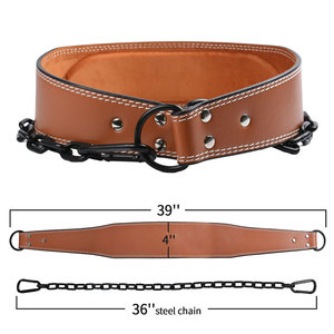 OEM Service High Quality Custom Leather Dipping <b>Belt</b> Weight Lifting Foldable Breathable Lightweight Low Price Gym Workout <b>Belt</b> - Product Image 2