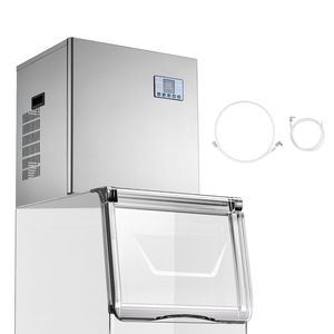 Macchina per il Ghiaccio in Acciaio Inox per Cucine Commerciali, Produzione 400 Libbre/Giorno, Autopulente, Produzione Programmabile Regolabile - Product Image 1