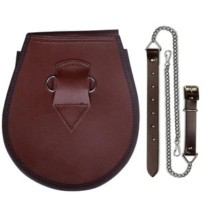 Accessoire de kilt écossais Sporran marron en cuir 100 % de haute qualité pour homme – Fournitures d'usine - Product Image 2