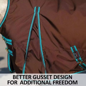 Couverture d'extérieur pour chevaux de qualité supérieure, imperméable, respirante, durable, en nylon ripstop, couverture d'équitation, couverture pour chevaux - Product Image 3