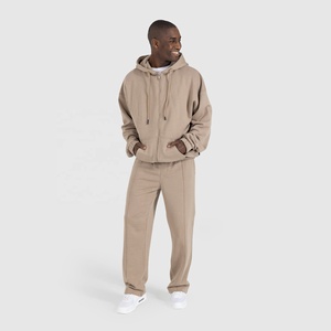 <b>Wholesale</b> Custom Design and Style <b>Joggers</b> Trousers Custom Embroidered Logo Elastic Waist Plain Casual Pleated <b>Sweatpants</b> For <b>Men</b> - Product Image 6