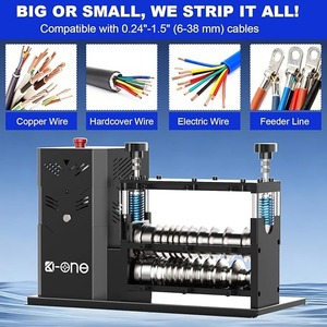 Machine à dénuder les fils, machine à dénuder les fils de cuivre, dénudeurs de fils électriques pour fils de cuivre de 0,06 à 1,6 pouces, 700 W - Product Image 3