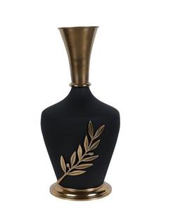 Vase à fleurs moderne en métal noir enduit, durable, de qualité supérieure, fait main, écologique, léger, pour la décoration de table à la maison - Product Image 3