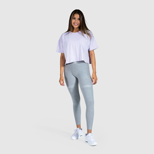 T-shirt court uni en coton pour femme, personnalisable avec logo, idéal pour l'hiver et l'été, service OEM en gros - Product Image 6