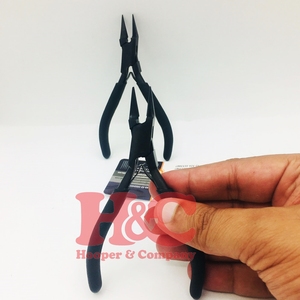 Nouvelles pinces à extensions capillaires noires, outil d'ouverture et de retrait, outil de coiffage pour boucles de cheveux, emballage durable avec logo, outils pour extensions capillaires - Product Image 4