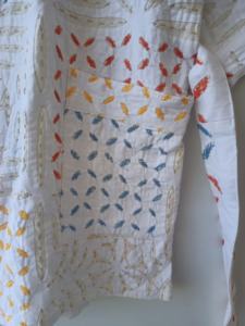 Robe Kimono Courte en Coton Imprimée à la Main Style Bohème Col V Manches Longues avec Poche Avant et Ceinture Fixe – Vente en Gros - Product Image 3