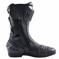 Chaussures de moto de sécurité avec protection de la cheville, personnalisables, en cuir durable, pour motards, été et hiver, imperméables, export