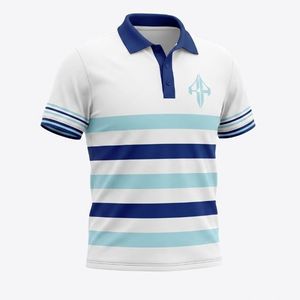Conjunto de Polo Personalizado de Alta Calidad para Hombre, Verano, Casual, Estampado, Tela de Poliéster/Algodón, Secado Rápido, RIVIAN ATLANTIC - Product Image 1