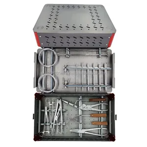 Kit de traumatologie vétérinaire orthopédique en acier avec vis et plaques de fixation 2.4, 2.7 et 3.5, et ensemble d'instruments par Grip Surgical - Product Image 1