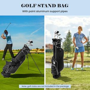 Borsa da golf con supporto e divisori a 4 vie, con tasche organizer per il trasporto - Product Image 4