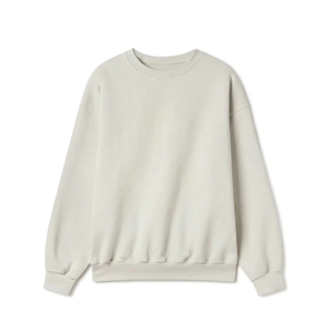 New Item Crew Neck 100% Heavy Cotton Blank Drop Shoulder Pullover <b>Sweatshirt</b> Custom Crewneck Oversized <b>Sweatshirt</b> - Product Image 1