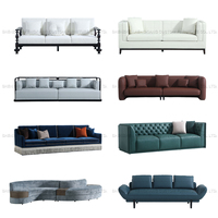 Fauteuil d'amour moderne en forme de S en cuir synthétique HX Canapé-lit une place pour hôtel, appartement ou villa