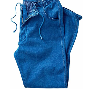 Jean en denim déchiré 100 % coton de haute qualité, design personnalisé, pour hommes, style délavé, tendance - Product Image 4