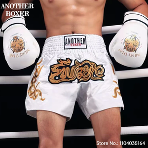 Pantalones Cortos de Muay Thai Rosas, Pantalones de Boxeo Tailandés para Hombre, Mujer y Niño, Bordados, Ropa de BJJ MMA, Gimnasio, Lucha en Jaula, Boxeo Tailandés, Kickboxing - Product Image 1