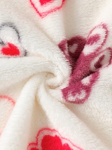 Conjunto de Pijama de Forro Polar para Mujer, Manga Larga, Estampado de Corazones, Ropa de Dormir Cálida para Invierno, Pantalones Largos, Cierre de Botones, Pijama de Franela Suave - Product Image 2