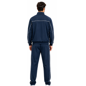 <b>Men</b> Nylon Tracksuit Wind Resistant Lightweight Fitness Wear <b>Jacket</b> and Pants Set OEM ODM Custom Factory Direct Nylon Tracksuits - Product Image 5