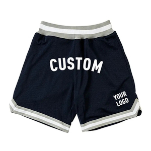 Shorts de basketball personnalisés 100% polyester mesh, taille élastique, antibactériens, respirants, séchage rapide, anti-UV, logo imprimé personnalisé - Product Image 4