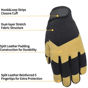 Gants de mécanicien de dernière conception avec manchette de sécurité, antidérapants, en nitrile, résistants aux produits chimiques, imperméables, épaisseur 10GA, fabriqués sur mesure - Product Image 4