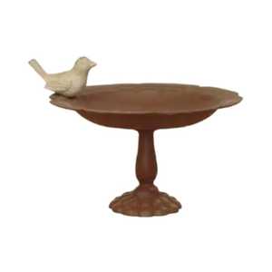 Solar Glass Hummingbird Bird <b>Bath</b> Stake Blue Floral Pattern <b>Lighted</b> Outdoor Garden Birdbath Wild Bird Feeder Landscape Yard Art - Product Image 6