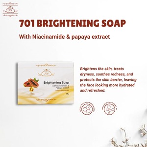 Savon en barre transparent 701 enrichi en glycérine, niacinamide et extrait de papaye. Pour tous types de peau, éclaircit en douceur, revitalise, durée de conservation de 3 ans - Product Image 1