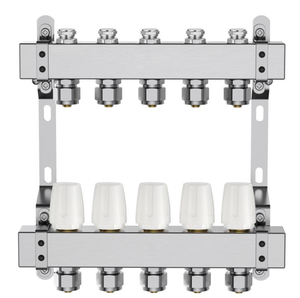 Sistem Pemanas Radiant PEX Manifold <span class=keywords><strong>2</strong></span>-12 <span class=keywords><strong>Loop</strong></span> dengan Flow Meter Penyeimbang yang Mudah dan Dukungan Solusi Total untuk Kontraktor - Product Image 3