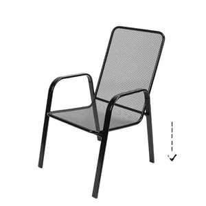 Ergonomic Red Plastic Guest <b>Chair</b> with Perforated Back Durable <b>Stackable</b> Waiting Room <b>Chair</b> Metal Frame Office Seating Furniture - Product Image 3