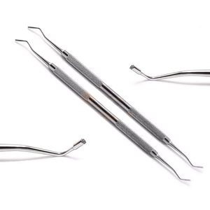 JACKBILLY 2 pièces, Instrument dentaire en acier à double extrémité 720-1 pour le placement d'amalgame et de composites, manuel dentaire - Product Image 1