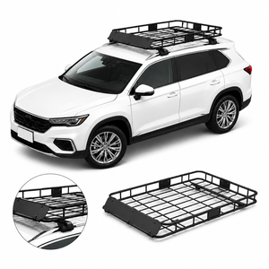Canasta de Carga para Techo de Acero de 64x39 Pulgadas, Capacidad de 200 lb, Ajuste Universal para SUV, Camioneta y Automóvil con Barras Transversales GAPCAR003 - Product Image 1