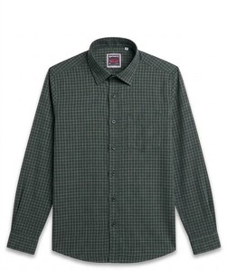 Camisa de Moda para Hombre Enovate, Verano, Casual, a Cuadros, Manga Larga, Cuello Camisero, Cierre de un Botón, Algodón Transpirable, ODM - Product Image 5
