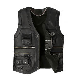 Nouveau prix de gros, gilet de moto en cuir de qualité supérieure Super Rider, gilet de motard en cuir pour hommes, respirant - Product Image 1