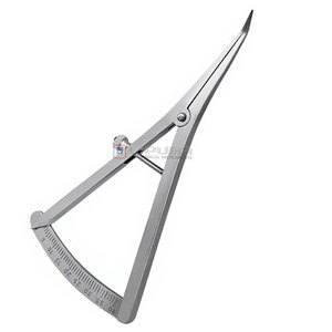 Juego de 2 Calibradores Rectos y Curvos para Mapeo Óseo, Instrumentos de Medición de Acero Inoxidable de 4.5 Pulgadas con Escala de 0–40 mm - Product Image 5