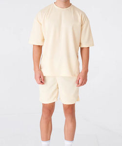 Conjunto de Camiseta y Pantalones Cortos 100% Algodón Orgánico para Hombre, Juego de Toallas, Camiseta y Pantalones Cortos de Felpa para Hombre - Product Image 4