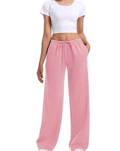High Waist Women's Sweat Jogger Pant Famous Designer Cotton Cargo Trousers with Stacked Front Style ODM Winter Women Jogger Pant - Product Image 6