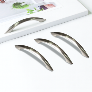 High Strength Zinc Alloy Brushed Nickel Bow Cabinetry <b>Handles</b> for Kitchen Cupboard Dining Room Bathroom <b>Furniture</b> Hardware - Product Image 2