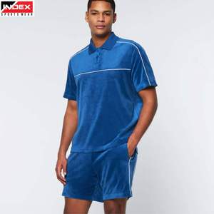 Conjunto de Camiseta Polo y Pantalones Cortos para Hombre, Ropa Deportiva Cómoda para Gimnasio, Entrenamiento y Running - Product Image 1