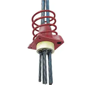 Alambre de acero de hormigón pretensado Alambre de PC de 129mm 17 Strand de acero para tensado de poste de construcción 8mm de diámetro ASTM Standard"