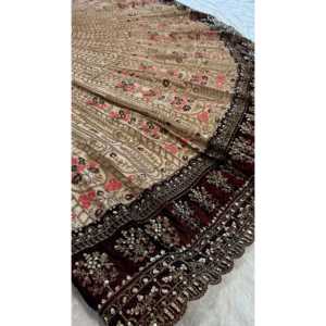 ชุดสตรีออกแบบโดยดีไซเนอร์ lehenga choli ประดับด้วยงาน dori sequence Thread - Product Image 5