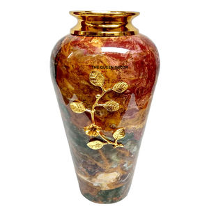 แจกันโลหะทรงกลมสีขาวด้าน สไตล์มินิมอลทันสมัย ผลิตจากสแตนเลสสตีล พร้อมข้อต่อแก้ว สำหรับตกแต่งบ้านและสวน - Product Image 6