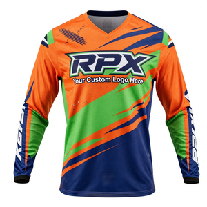 Camiseta de Motociclismo de Manga Larga para Hombre, Estampado por Sublimación, Secado Rápido, Manga Completa, Ropa Deportiva para Adultos, Camiseta de Motocross - Product Image 1