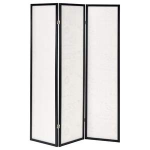 Beige and Espresso 3-Panel <b>Folding</b> <b>Screen</b> for Room Dividers and <b>Screens</b> - Product Image 4