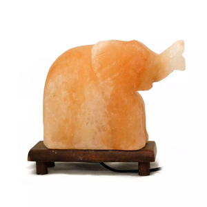 Hand-Carved Natural Himalayan Crystal Rock Salt <b>Lamp</b> USB <b>Mini</b> with Wooden Base Eco-Friendly Premium Export Feng Shui Night Light - Product Image 4