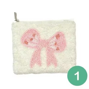 Trendy Boho Style Customizable <b>Seed</b> Beads Embroidery Coin Pouch for Promotional Gifts & Fashion Use Premium Quality - Product Image 2
