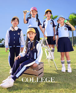 Vêtements d'école d'hiver de style britannique pour enfants en gros : Ensemble veste et pantalon long, uniforme scolaire personnalisé avec logo - Product Image 2