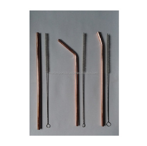 <b>Reusable</b> Handmade Luxury Stainless Steel Drinking <b>Straws</b> Eco-Friendly Metal <b>Straws</b> for Smoothies and Juices - Product Image 1