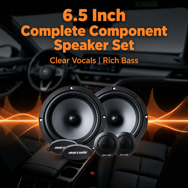 New Design 6.5 Inch Coaxial Car Speakers with Tweeter 2-Way Subwoofers for Car Audio System