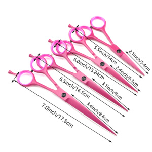 Ciseaux à cheveux personnalisés de 5,5 à 7,5 pouces, ciseaux de salon de coiffure Vg10, ciseaux de barbier pour la coupe de cheveux - Product Image 4