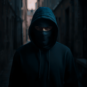 Custom Hoodie with Balaclava Set Cotton Fleece Pullover Sweatshirt <b>Matching</b> Mask with OEM ODM Customization - Product Image 1