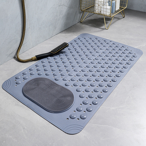 Tapis de baignoire moderne anti-dérapant poreux fuite d'eau avec forte ventouse conception de modèle 3D intérieur écologique - Product Image 6